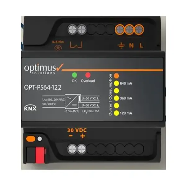 منبع تغذیه اپتیموس ۶۴۰ میلی امپر